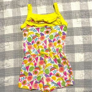Bobbie Brooks Fruit Pattern Romper